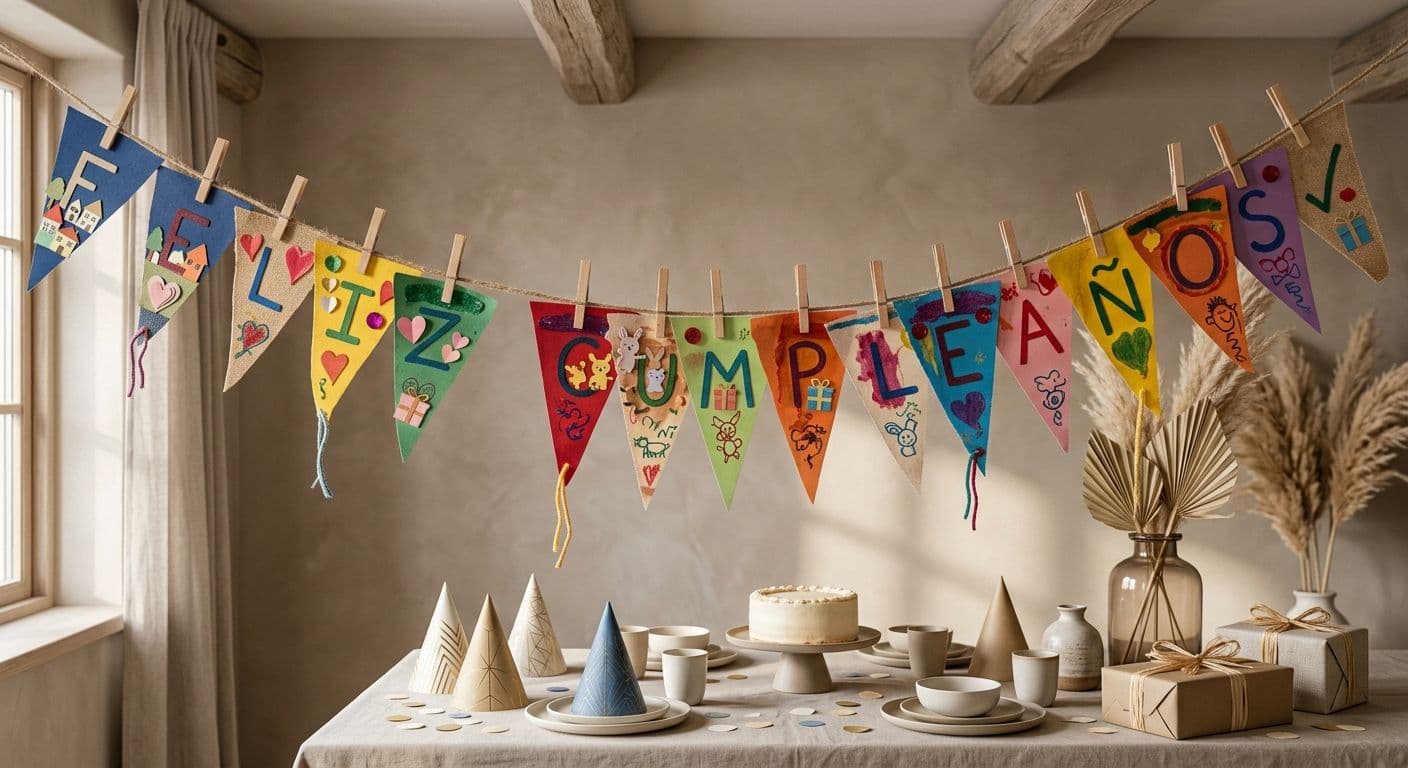Banderines decorativos DIY: cómo hacer los tuyos con plantillas imprimibles 